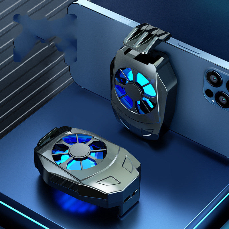 مروحة تبريد عالمية للهاتف المحمول بمنفذ USB مع حامل لوحة ألعاب ومبرد