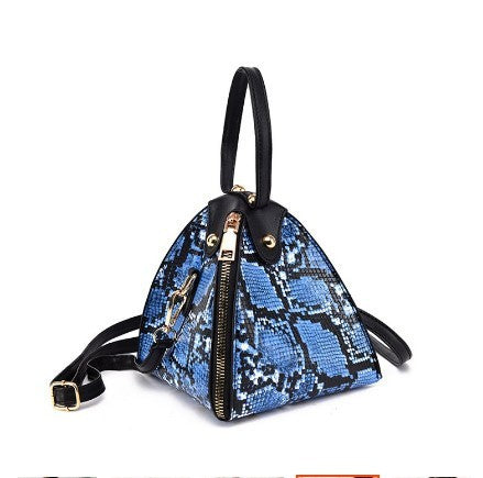 Leopard print triangle bag handbag