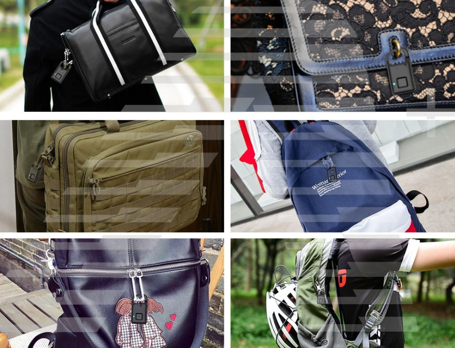 Fingerprint Smart Padlock Anti-Theft Outdoor Luggage Lock Stainless Steel