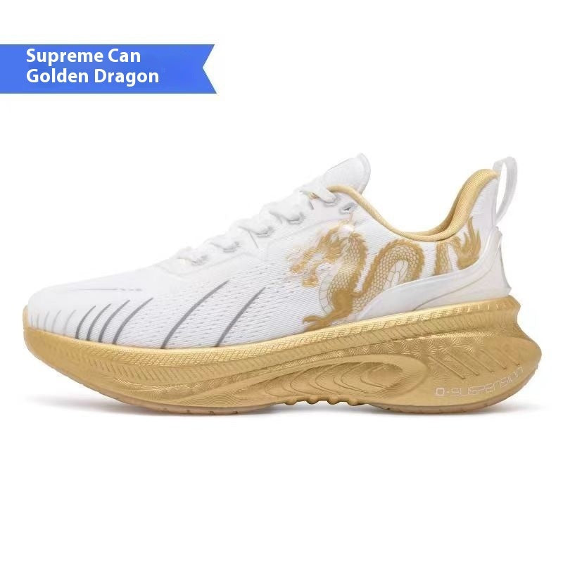 Chaussures de course à absorption des chocs et rebond avec semelle en caoutchouc et tige en maille PU