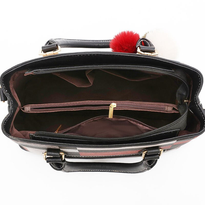 Sac bandoulière en cuir PU avec nœud, collection automne