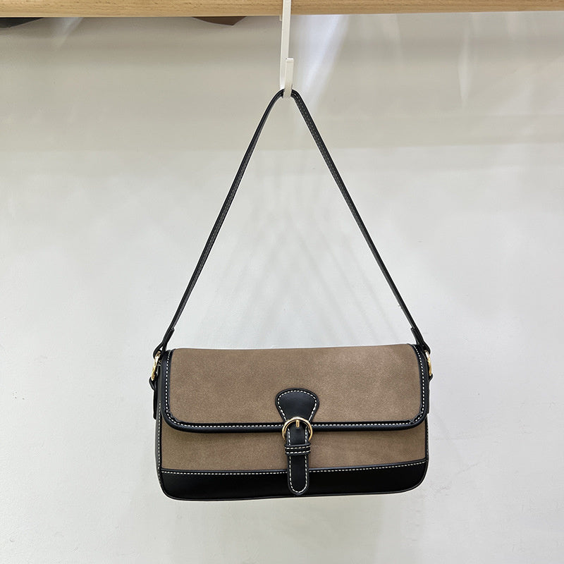 Women's Fashion Personality Splicing Zebra Pattern Satchel