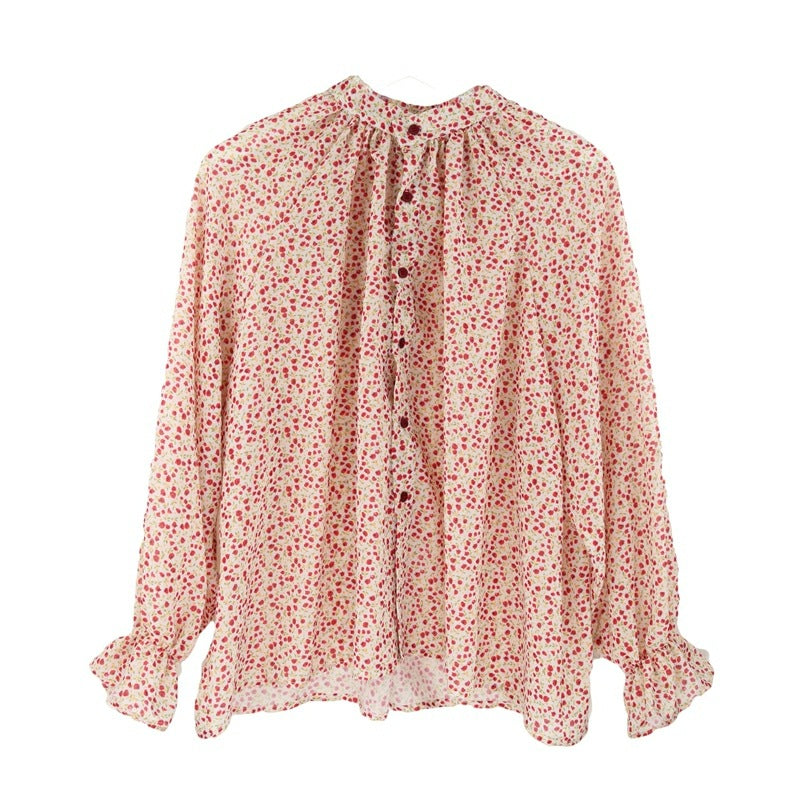 Loose And Thin Single-breasted Trumpet Sleeves Long Sleeves