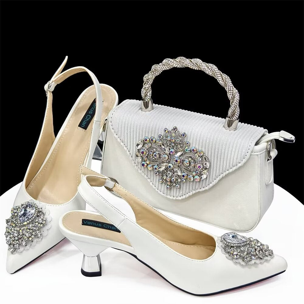 Casual French Style Women's Shoes And Bags Suit