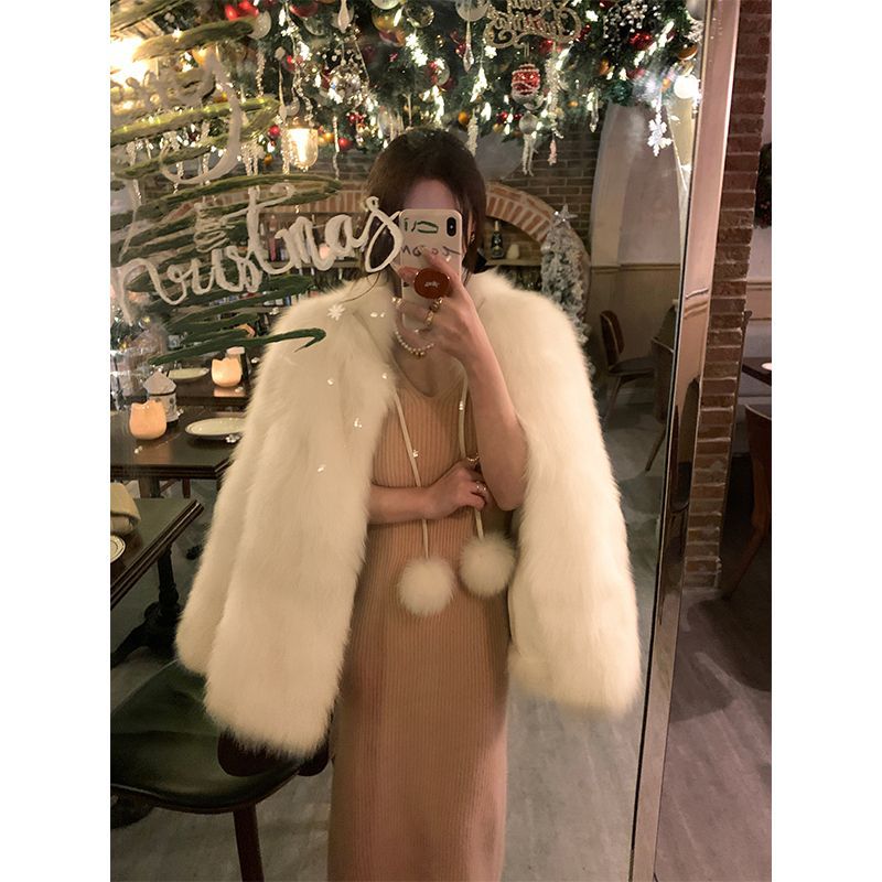Slimming Fashion Fur Coat for Young Women