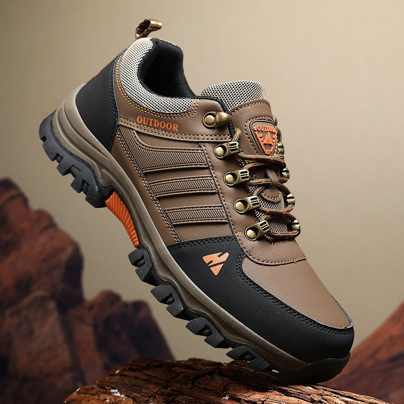 Men's Low-Top Lace-Up Hiking Boots Casual Sneakers