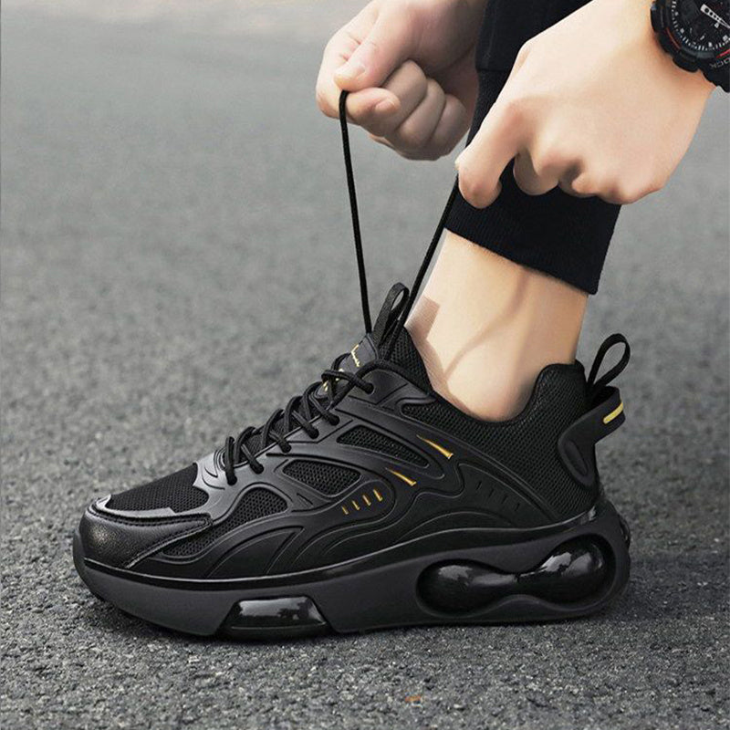 أحذية رياضية رجالية خفيفة الوزن ومريحة مع توسيد شبكي مسامي للجري الكاجوال