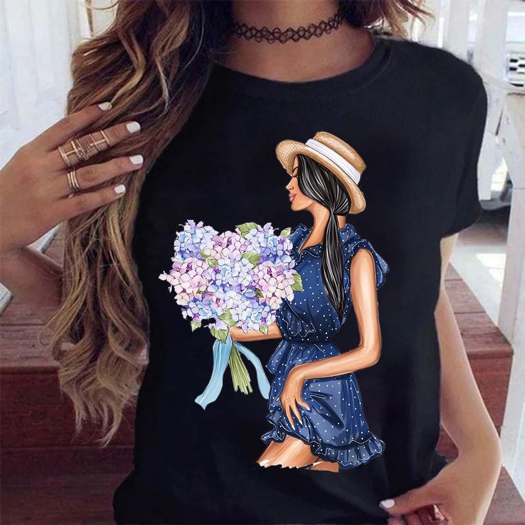 Sunflower Black Loose Fit Short Sleeve T-Shirt