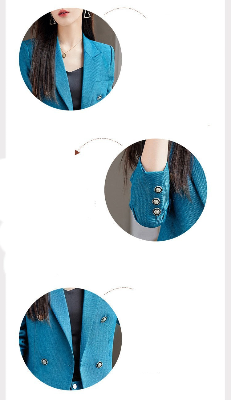Women's Long-Sleeve Front Desk Overalls Autumn Coat
