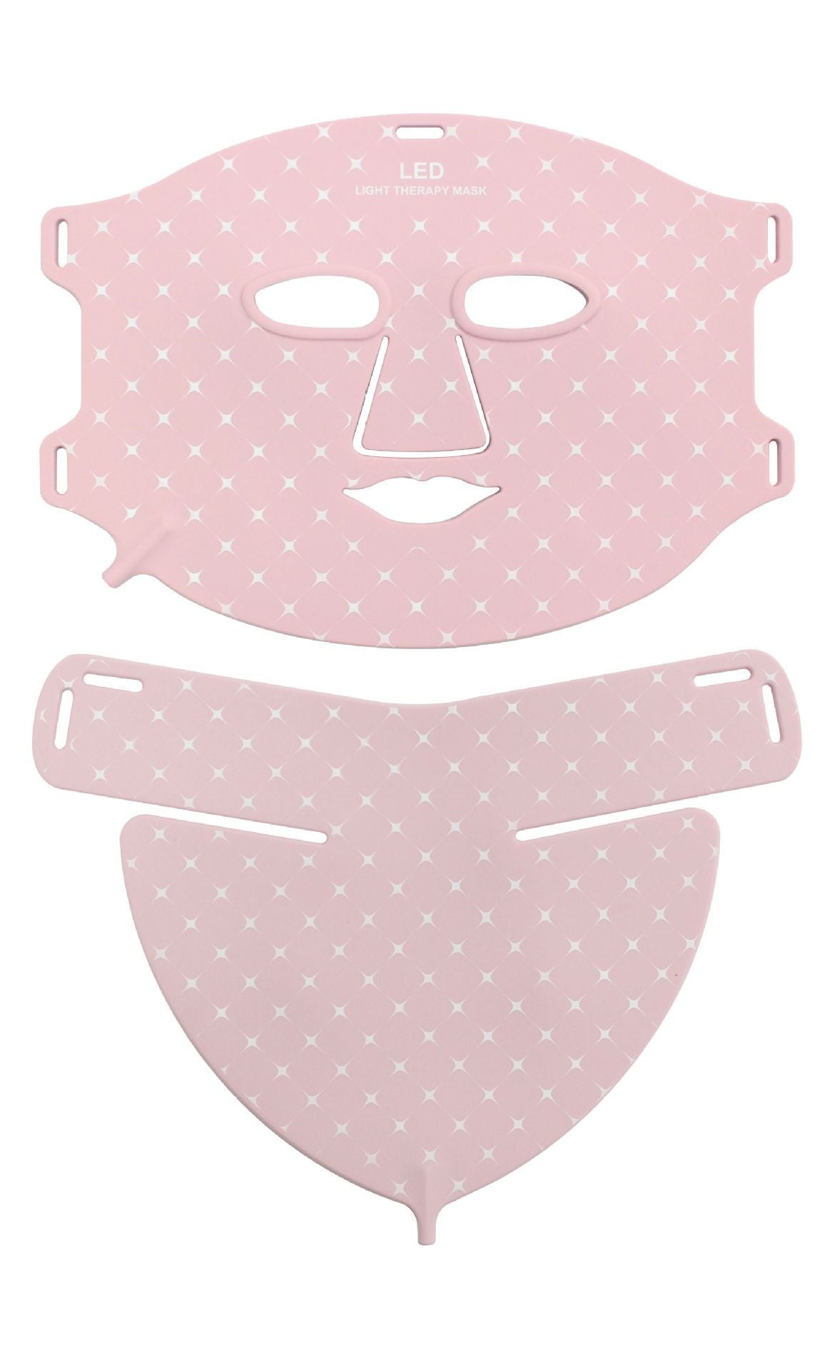 Colorful Pink Silicone Photon Skin Rejuvenation Mask for Face & Neck