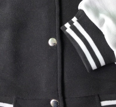 Veste de baseball en coton pour homme à col rond