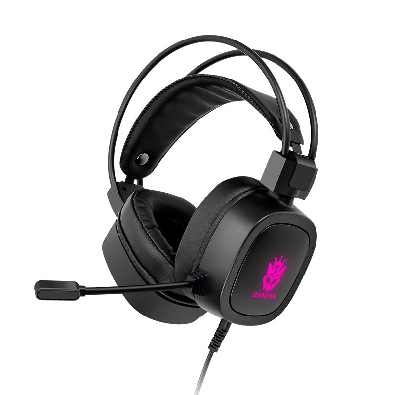 RGB Head-Mounted Gaming Headset with 50mm Drivers and USB Power