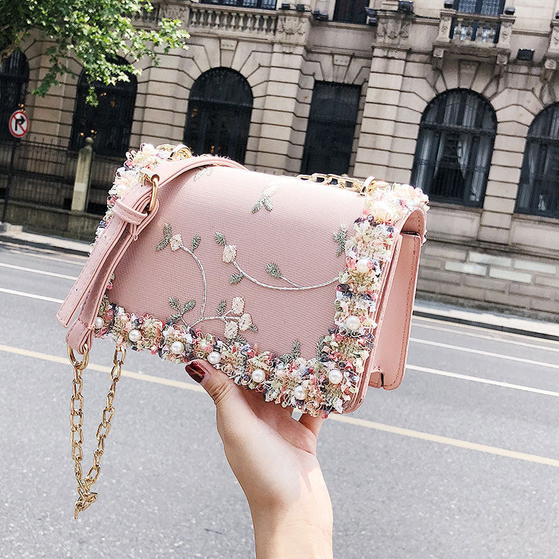 Wild Messenger Chain Shoulder Bag 13x7.5cm with 125cm Strap