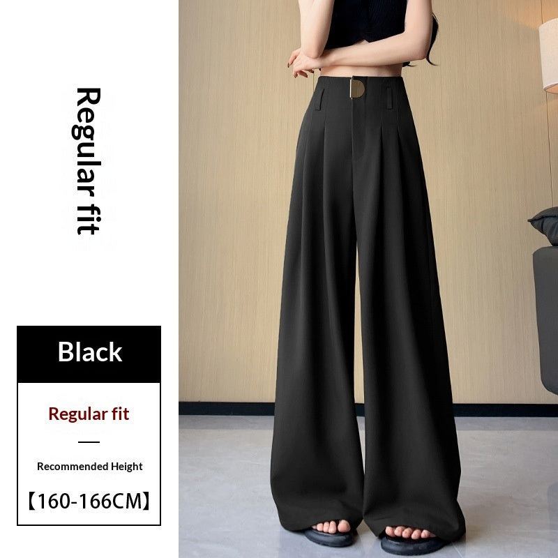 Women’s High-Waisted Wide-Leg Loose Draped Pants