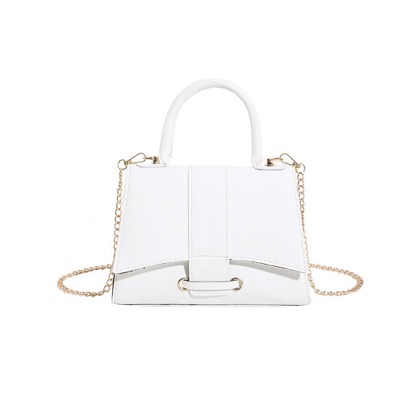 Trendy Small Square Shoulder Bag Portable in Pure Colors