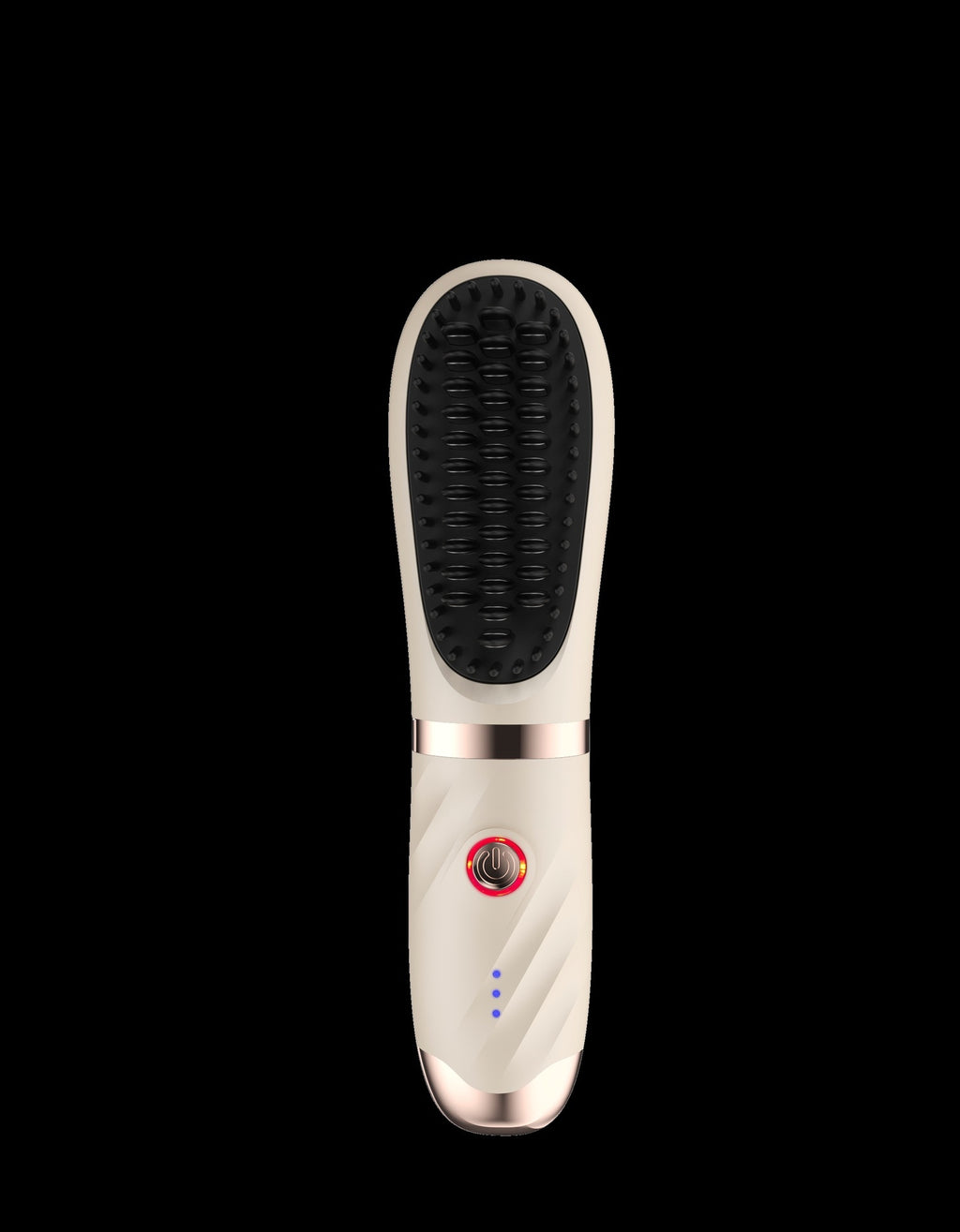 Mini Peigne Lissant Chauffant avec Ions Négatifs Soin Capillaire Doux Massant