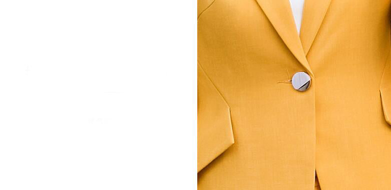 Ensemble tailleur femme uni professionnel en viscose avec pantalon