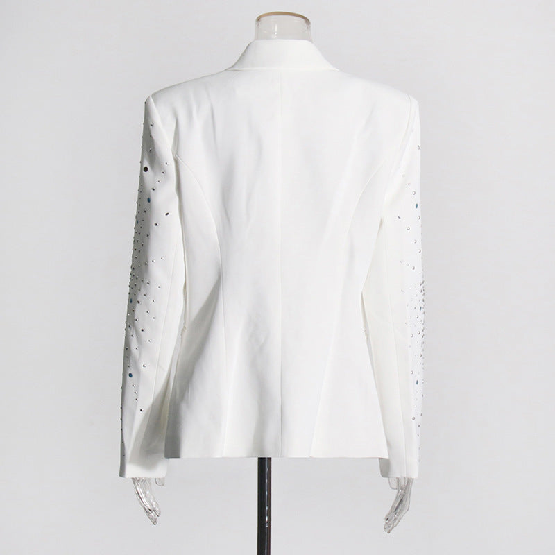 European American Style Rhinestone Design Heavy Industry Suit