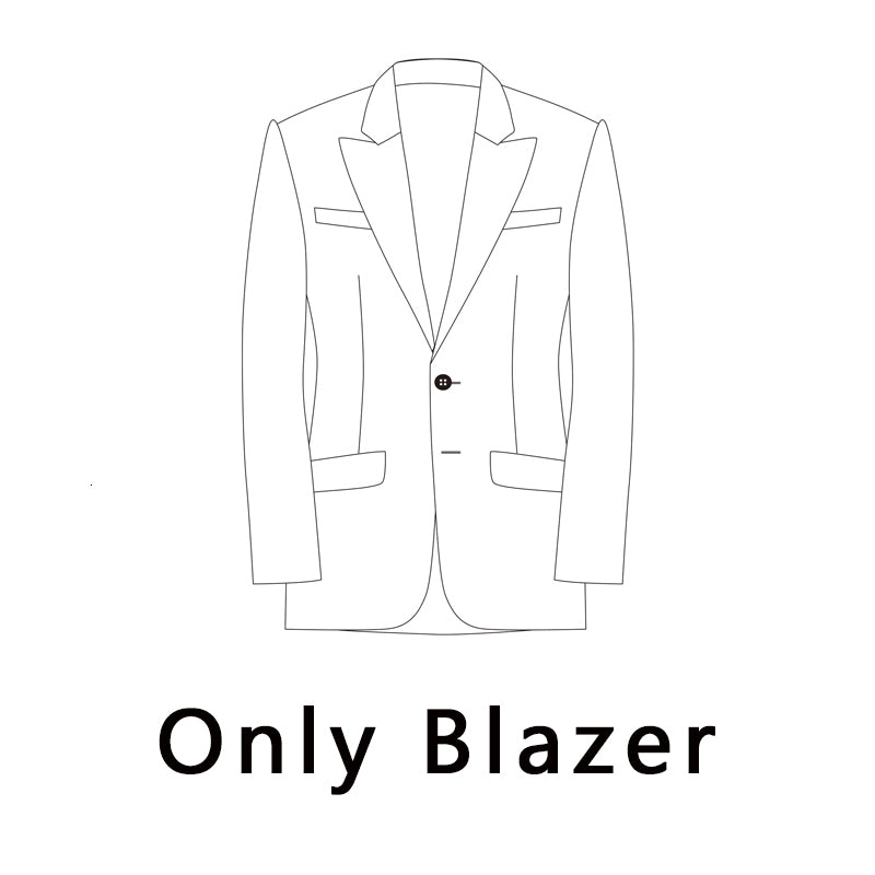 Men's Slim Fit Light Gray Stand Collar Blazer, Cotton-Polyester, EUR48-58