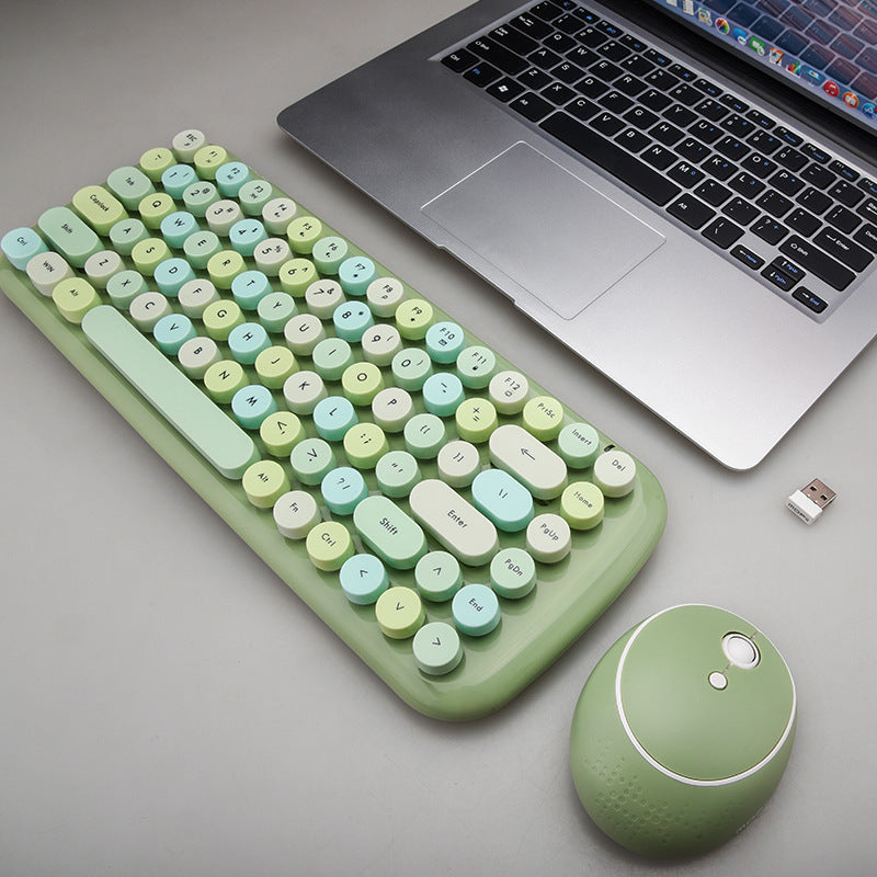 Office Mini Wireless 2.4G Keyboard and Mouse Set