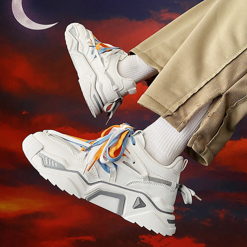 Irregular Shoelaces Men’s Leisure Sports Low Shoes