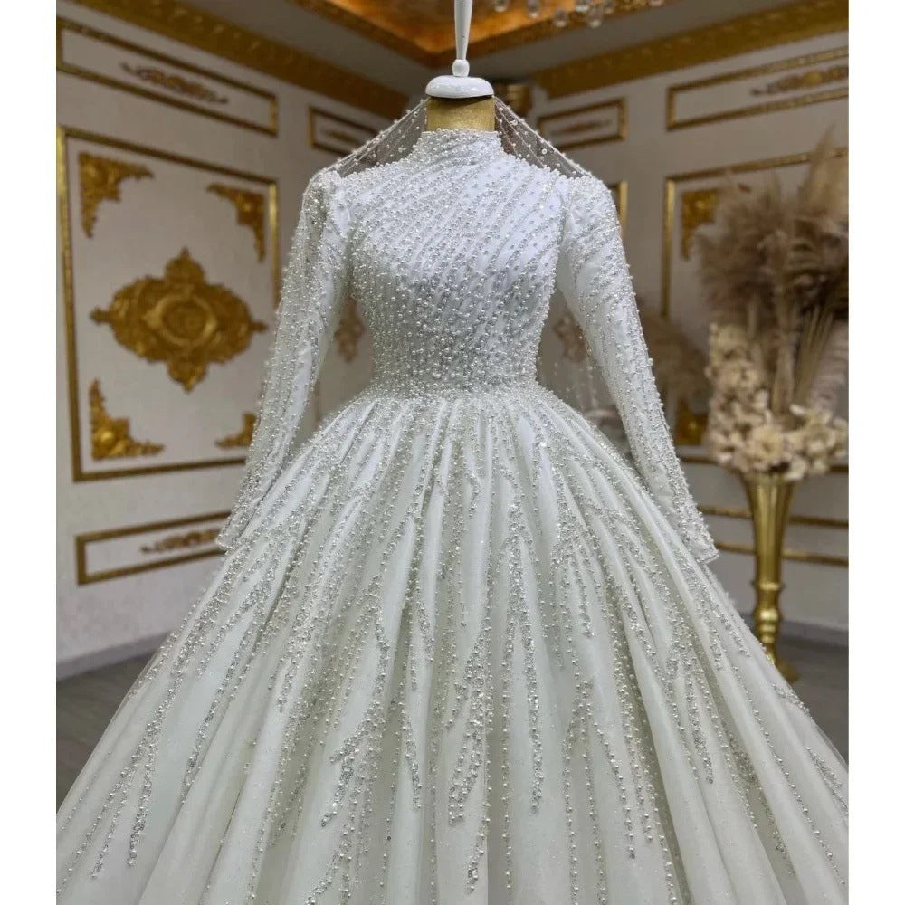 Mariée Propriétaire Robe de mariée longue blanche Jupon fibre de polyester