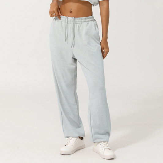 European And American Loose Tappered Track Sweatpants