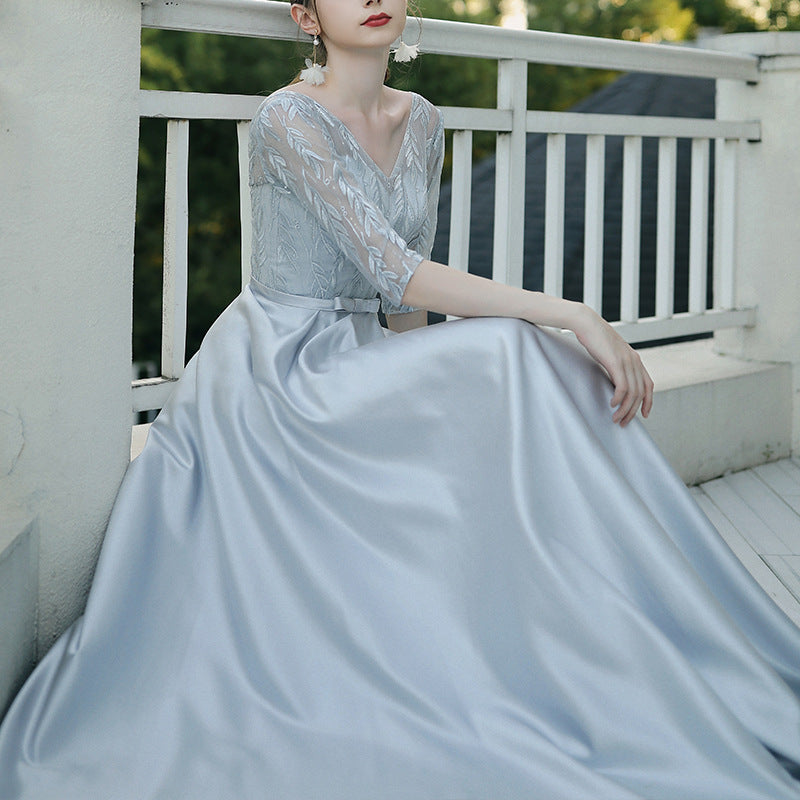 Elegant Sleeveless Banquet Evening Dress for Women in Multiple Colors and Sizes