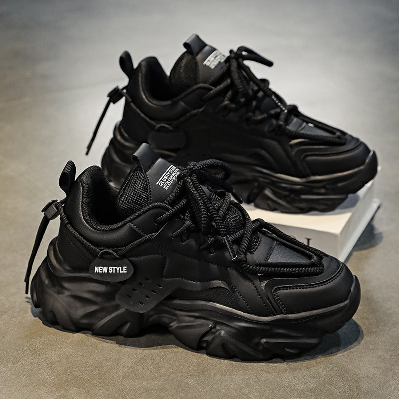 Trendy All-Match Casual Sports Shoes with Thick Height-Increasing Sole