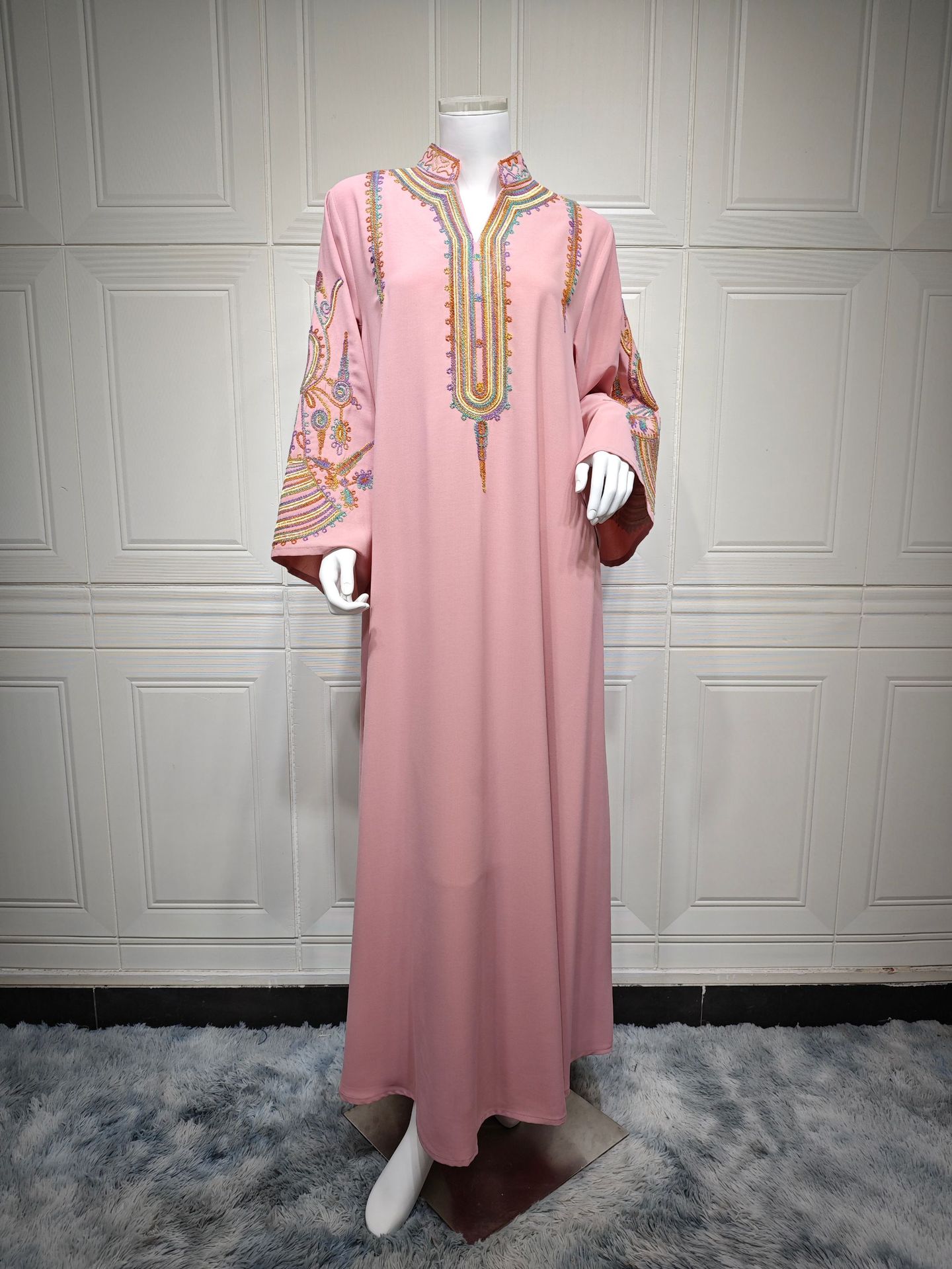 Muslim Women's Embroidered Rope Embroidered Dress
