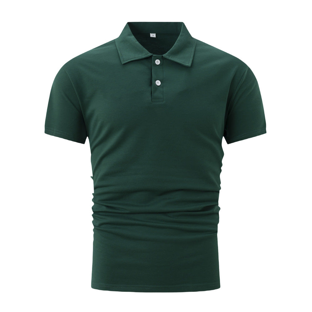 Men's Summer Short Sleeve Cotton Blend Polo Shirt