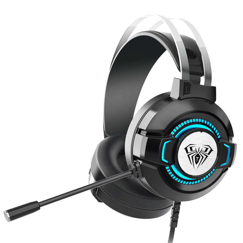 Noise-Canceling Gaming Headphones with Virtual 7.1 Sound and Colorful Breathing Light