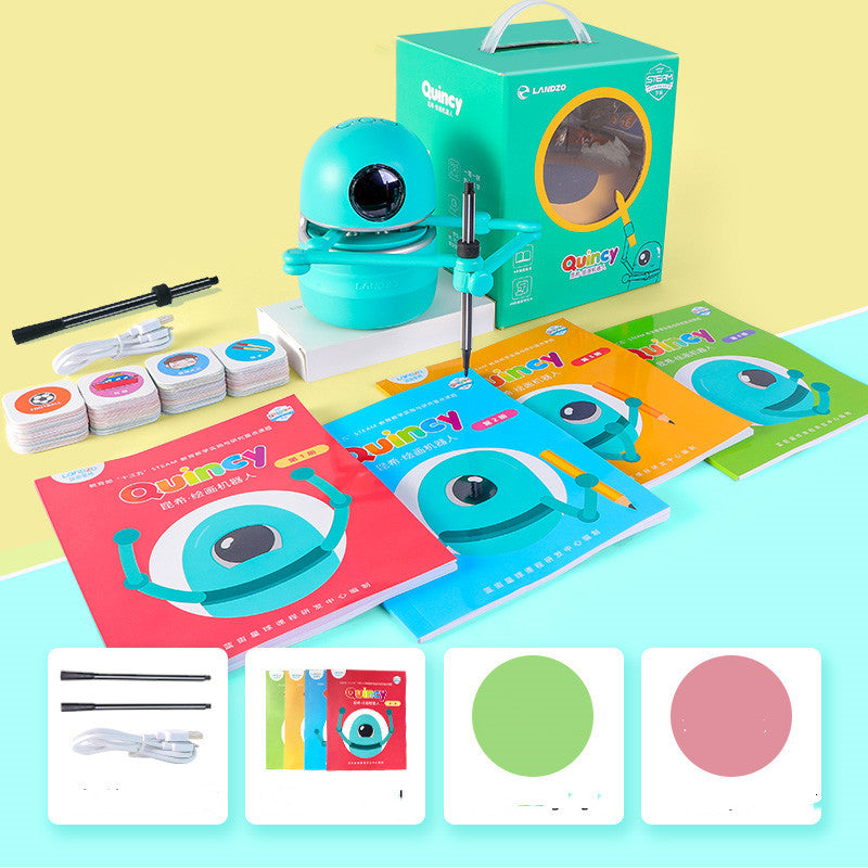 Painting Robot for Kindergarten Children and Students with Learning Cards