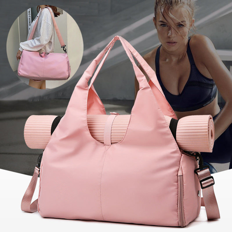 Women’s Large Capacity Oxford Cloth Yoga Bag with Dry & Wet Separation Pocket