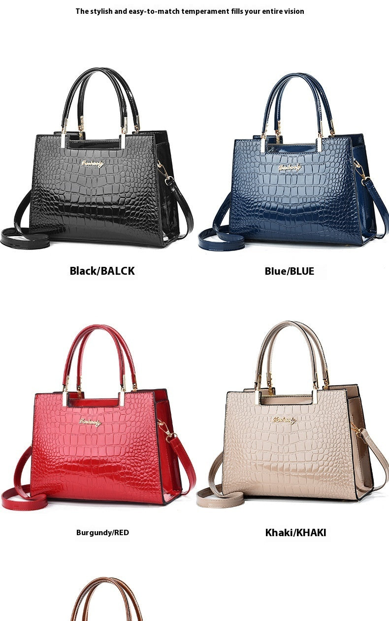 Women's Patent Leather Shoulder Bag in Multiple Colors