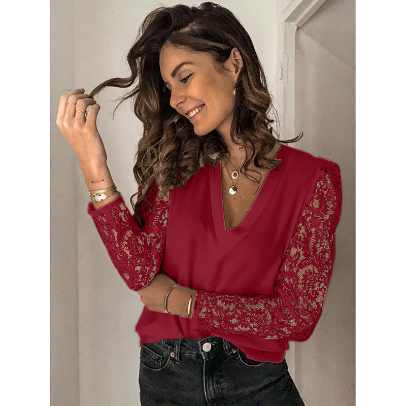 قميص داخلي ضيق بأكمام طويلة مع خياطة