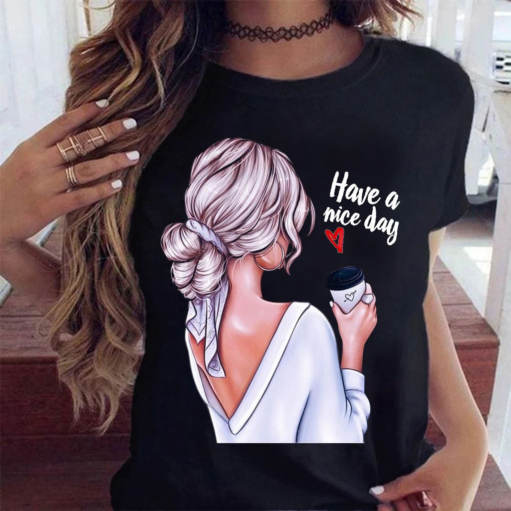 Sunflower Black Loose Fit Short Sleeve T-Shirt