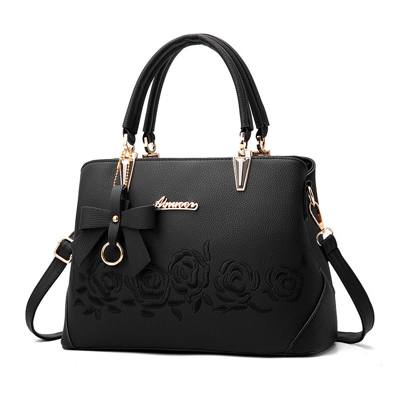 Women’s Leather Messenger Bag Wallet with Tassel and Zipper Closure