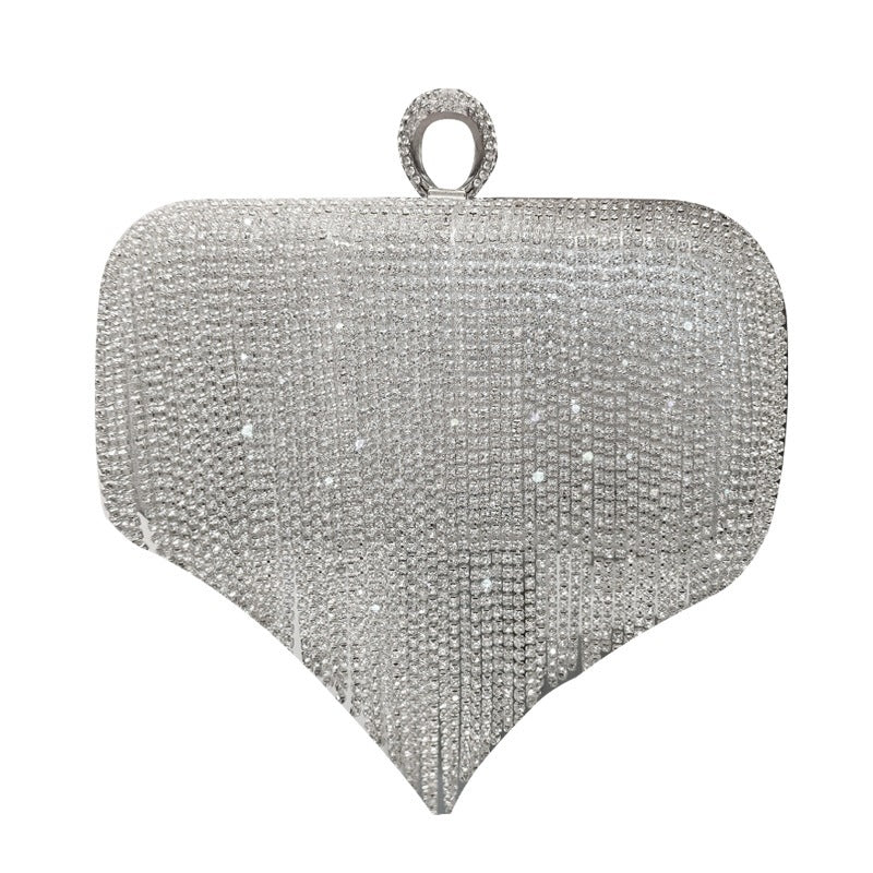 Sac à main à franges pour femme en diamant brillant pour soirée et mariée