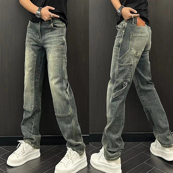 Retro Spring Summer Denim Harem Pants Easy Matching