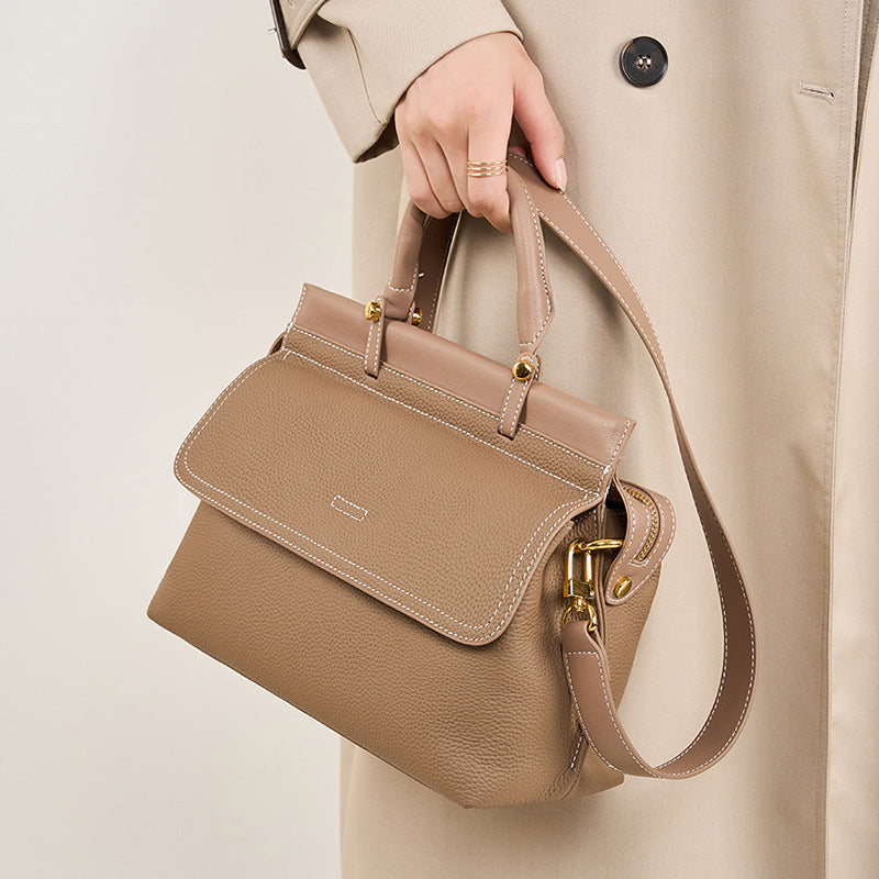 First Layer Cowhide Ladies Crossbody Bag 25x18x10cm