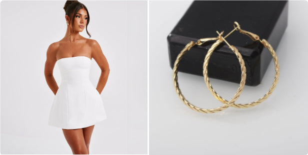 Robe Bustier Tendance pour Femme - Courte, Moulante et Sans Dos - Idéale pour les Fêtes Estivales
