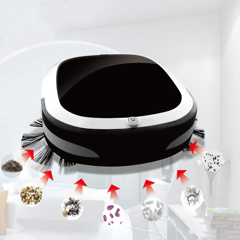 Automatic Sweeping Robot Vacuum with Drag, Sweep & Suction