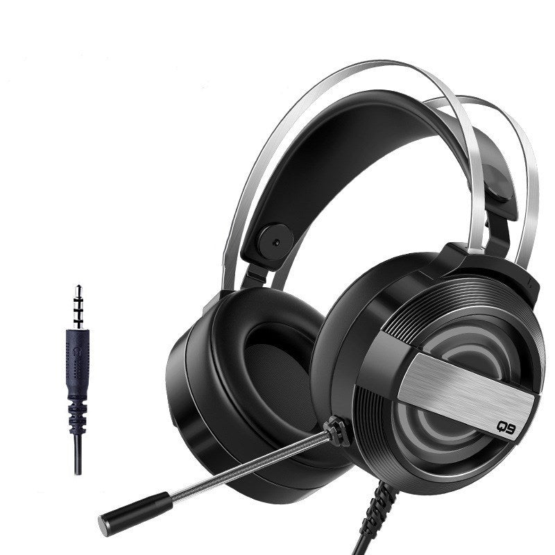 Wired Head-Mounted Bluetooth Gaming Headset with 7.1 Sound and Colorful Lighting