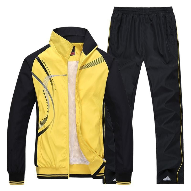 Spring & Autumn Couple Sports Suit Casual Student Unisex Tracksuit