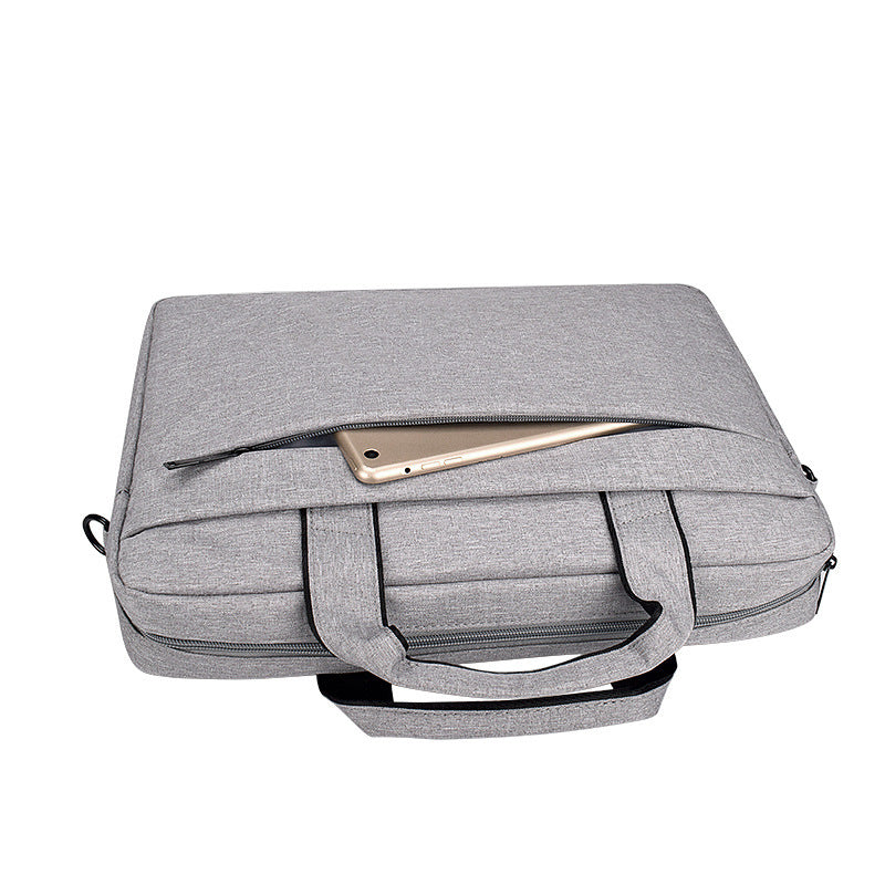 Sac à bandoulière pour ordinateur portable en tissu Oxford avec fermeture éclair