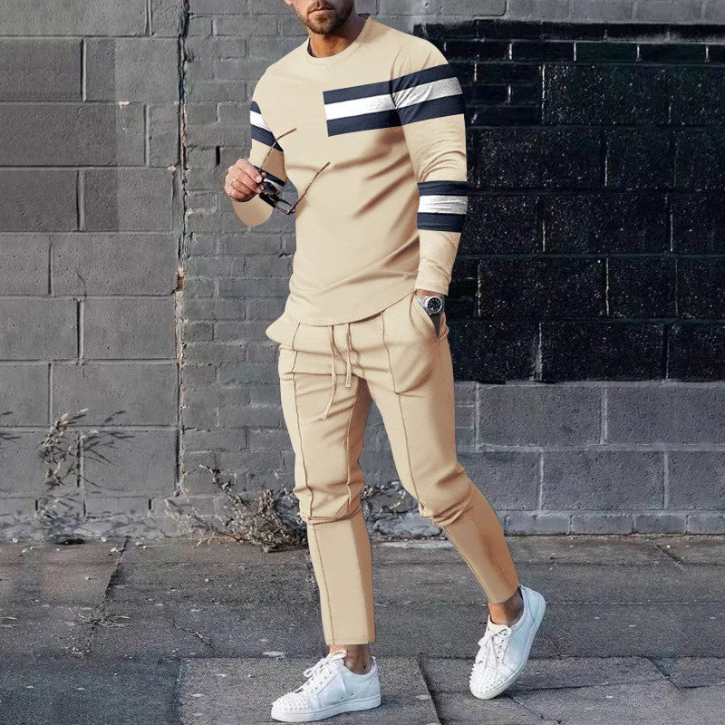 Ensemble de sport décontracté de printemps : T-shirt et pantalon imprimés en 3D