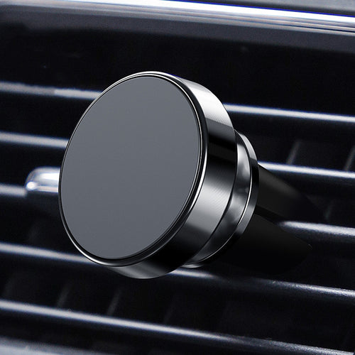 Support de téléphone de voiture magnétique en alliage d'aluminium avec texture CD