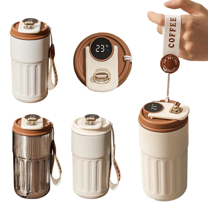 Smart Thermal Bottle 450ML with Temperature Display – Hot & Cold Insulated