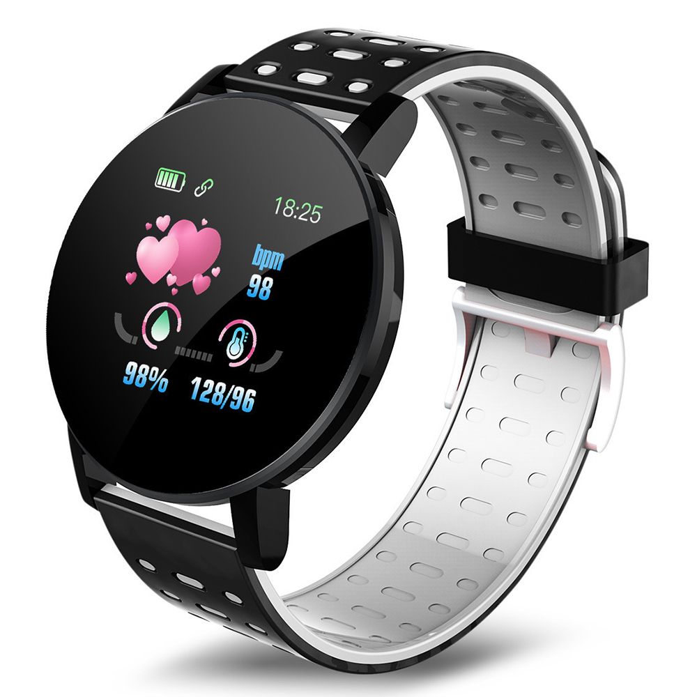 Montre Intelligente Bluetooth Écran LED 1,3 Pouce avec Moniteur de Fréquence Cardiaque et Rappel par Vibration